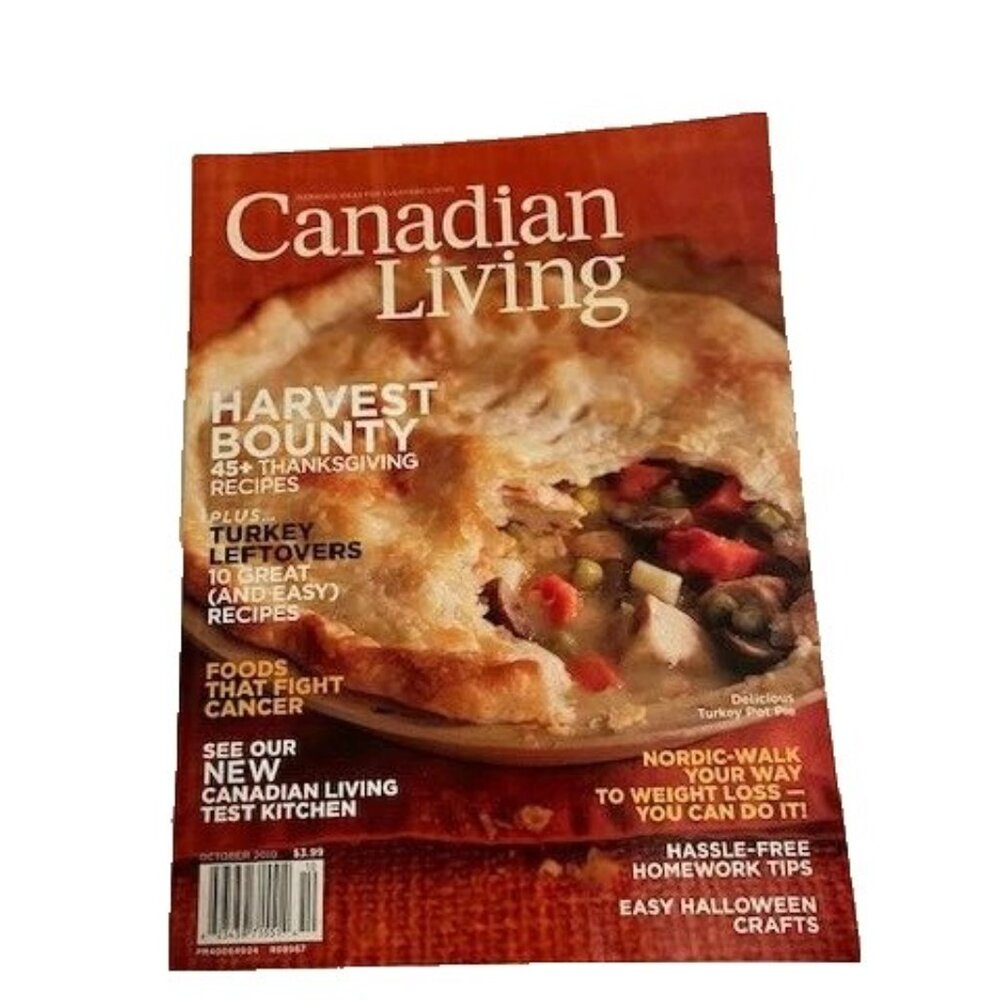 2/$30 Canadian Living Magazine October 2010 Vol 35 No 10 Harvest Bounty